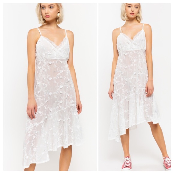 POL Dresses & Skirts - POL Lila Honeymoon Sheer Cami Dress